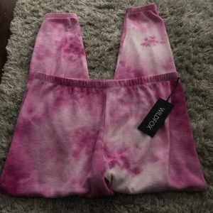 Wildfox Pink Tie Dye Love Potion KNX Pant Size XL